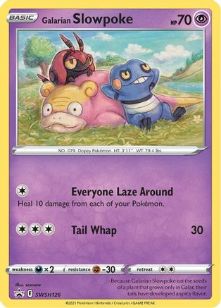 Galarian Slowpoke SWSH126/307 - SWSH Sword & Shield Promo Cards Holofoil - for just $2.47! 