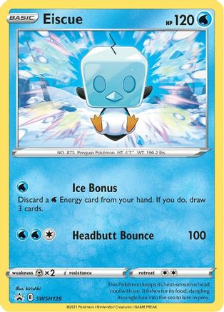 Eiscue SWSH128/307 - SWSH Sword & Shield Promo Cards Holofoil - for just $0.30! 
