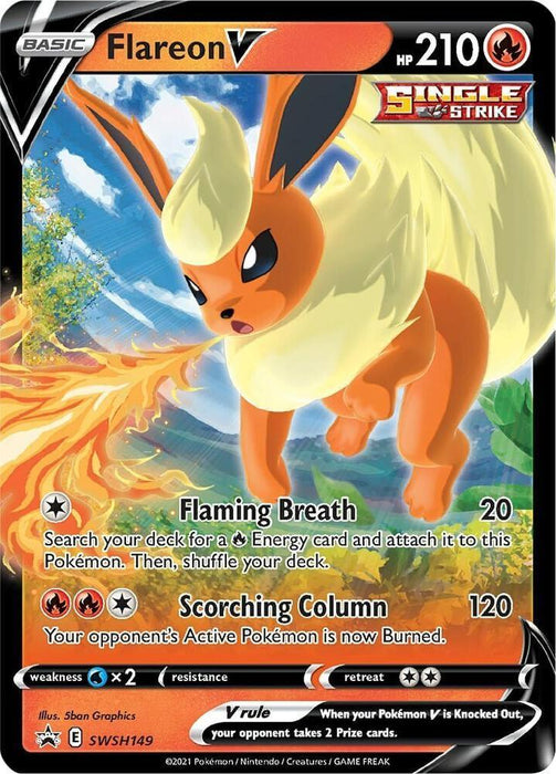 Flareon V (SWSH149) [Sword & Shield: Black Star Promos] - for just $1.85! 