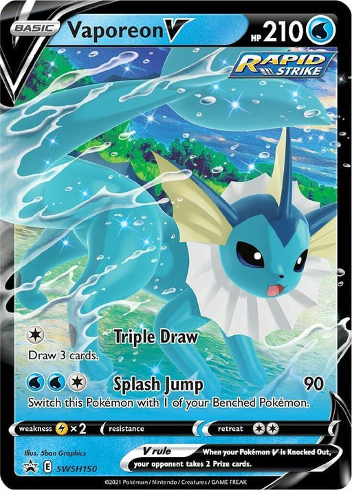 Vaporeon V (SWSH150) [Sword & Shield: Black Star Promos] - for just $1.35! 