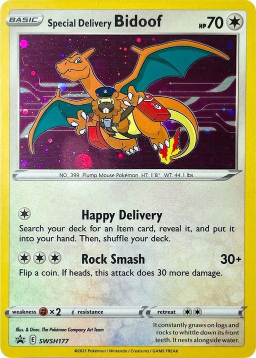 Special Delivery Bidoof (SWSH177) [Sword & Shield: Black Star Promos] - for just $187.55! 