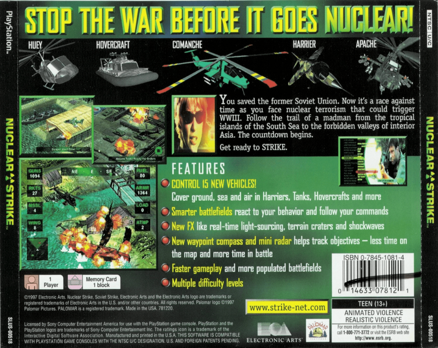 Nuclear Strike – PlayStation 1 (PS1) - for just $9.99! 