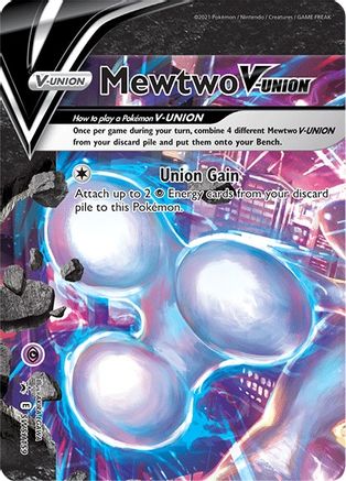 Mewtwo V-UNION SWSH159/307 - SWSH Sword & Shield Promo Cards Holofoil - for just $4! 