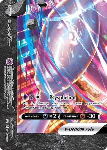 Mewtwo V-Union (SWSH161) [Sword & Shield: Black Star Promos] - for just $3.60! 