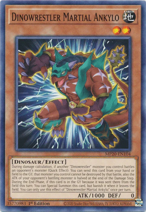 Dinowrestler Martial Ankylo [MP20-EN104] Common - for just $0.10! 