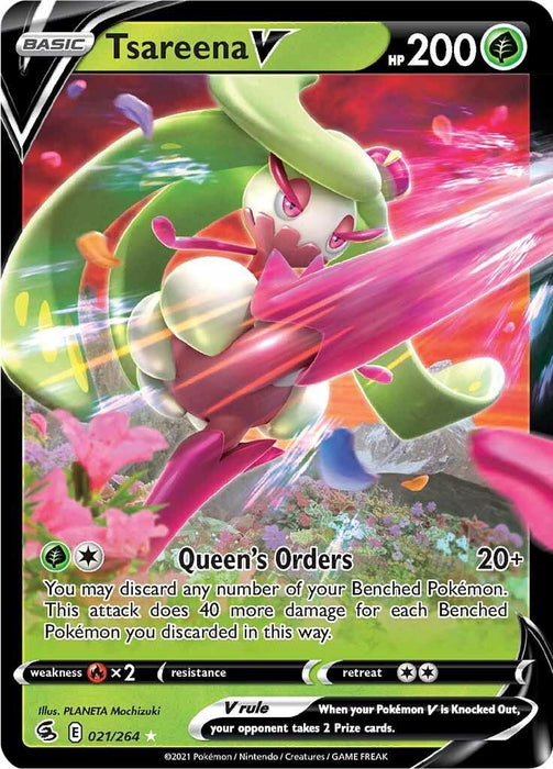 Tsareena V (021/264) [Sword & Shield: Fusion Strike] - for just $0.35! 
