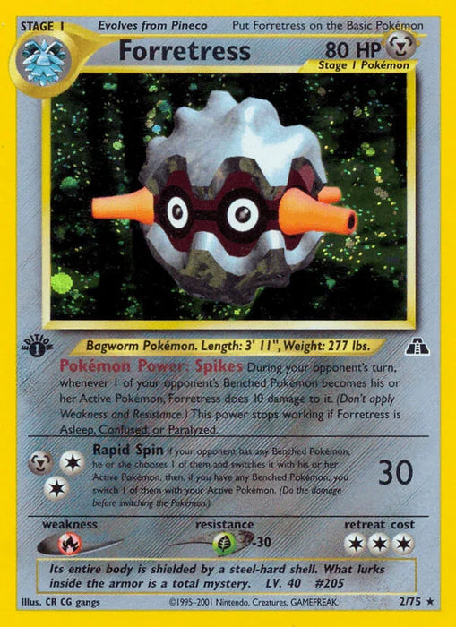 Forretress (2/75) [Neo Discovery 1st Edition] - for just $25.65! 