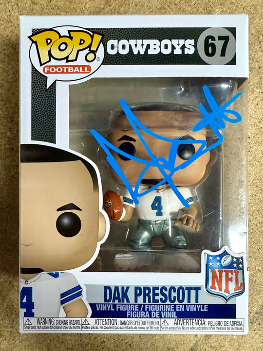 Dak Prescott Signed NFL Dallas Cowboys QB Funko Pop! #67 With JSA COA - for just $200! 