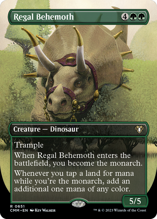 Regal Behemoth (CMM-651) - Commander Masters (Borderless) - for just $0.48! 