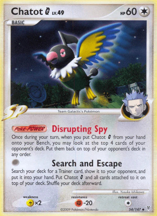 Chatot G (54/147) [Platinum: Supreme Victors] - for just $0.50! 
