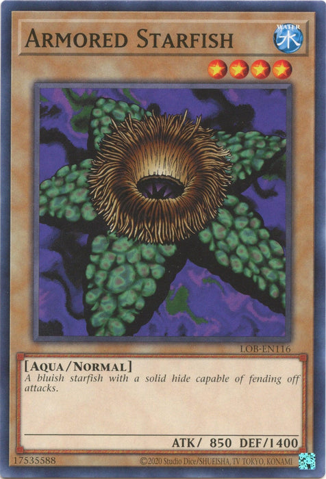 Armored Starfish (25th Anniversary) [LOB-EN116] Common - for just $0.10! 