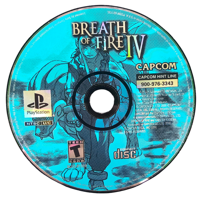 Breath of Fire IV (COMPLETE IN BOX) – PlayStation 1 (PS1) - for just $171.99! 