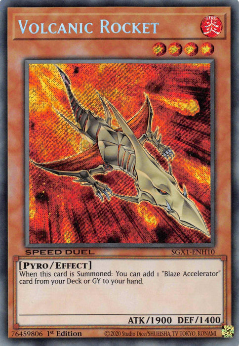Volcanic Rocket [SGX1-ENH10] Secret Rare - for just $0.40! 