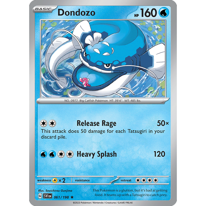 Dondozo (061/198) (Line Holo) [Scarlet & Violet: Base Set] - Just $0.90! Shop now at Retro Gaming of Denver