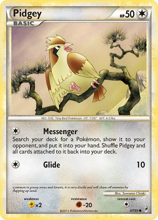 Pidgey (67/95) [HeartGold & SoulSilver: Call of Legends] - for just $0.20! 