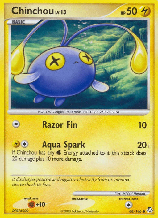 Chinchou (88/146) [Diamond & Pearl: Legends Awakened] - for just $0.20! 