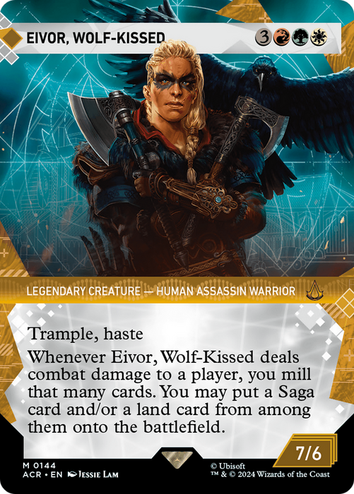 Eivor, Wolf-Kissed (ACR-144) - Assassin's Creed: (Showcase) (Borderless) - for just $0.70! 