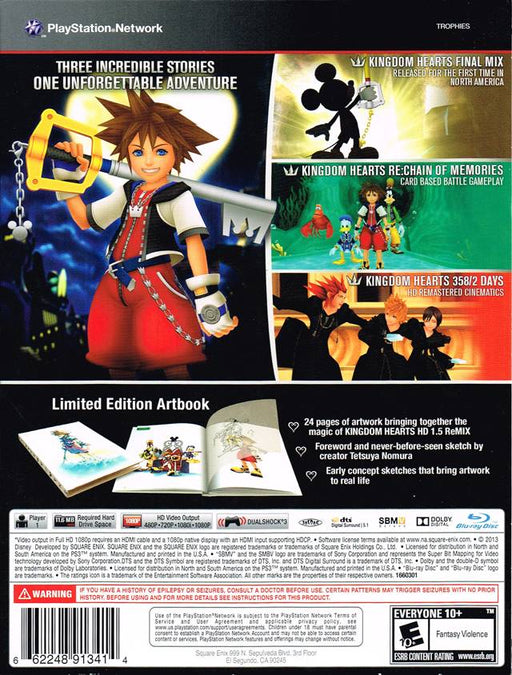 Kingdom Hearts HD 1.5 ReMix Art Book Limited Edition (Playstation 3) - for just $0! 