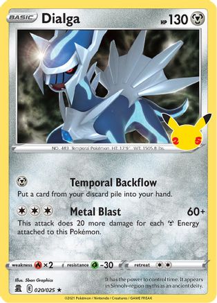 Dialga 020/025 - Celebrations Holofoil - for just $0.19! 