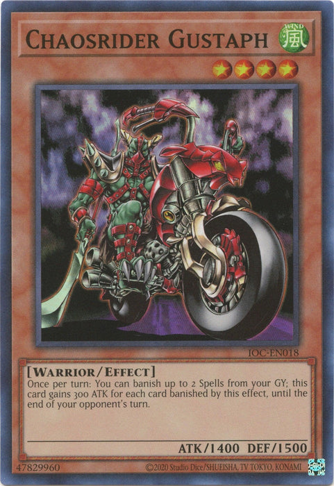 Chaosrider Gustaph (25th Anniversary) [IOC-EN018] Super Rare - for just $0.25! 