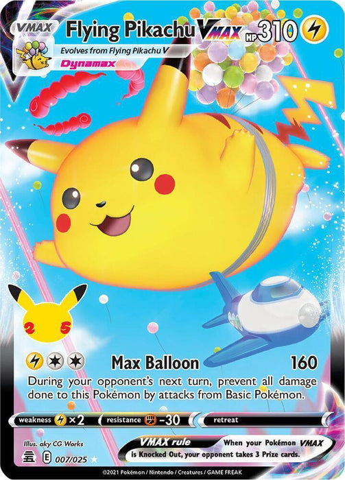 Flying Pikachu VMAX (007/025) [Celebrations: 25th Anniversary] - for just $3.25! 