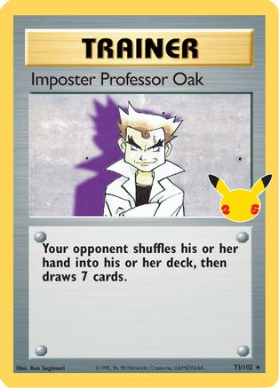 Imposter Professor Oak 073/102 - Celebrations Classic Collection Holofoil - for just $0.21! 