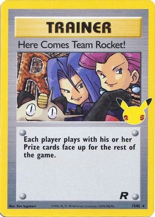 Here Comes Team Rocket! 015/82 - Celebrations Classic Collection Holofoil - for just $0.33! 