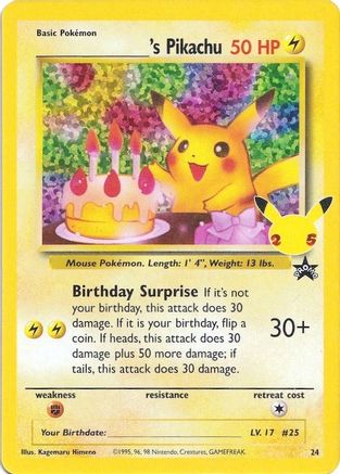______'s Pikachu 024/53 - Celebrations Classic Collection Holofoil - for just $18.97! 