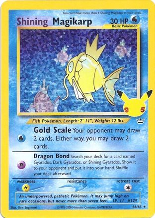 Shining Magikarp 066/64 - Celebrations Classic Collection Holofoil - for just $15.24! 