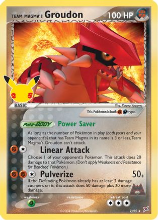 Team Magma's Groudon 009/95 - Celebrations Classic Collection Holofoil - for just $0.81! 