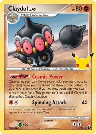Claydol 015/106 - Celebrations Classic Collection Holofoil - for just $0.18! 