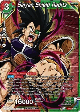 Saiyan Shield Raditz (Winner Stamped) (P-326) [Tournament Promotion Cards] - for just $0.50! 