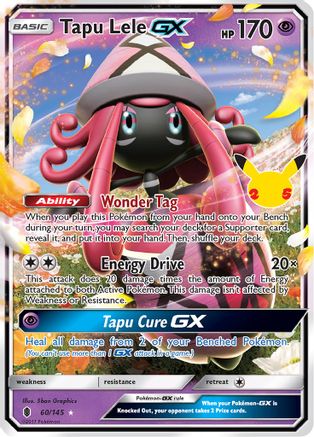 Tapu Lele GX 060/145 - Celebrations Classic Collection Holofoil - for just $1.68! 
