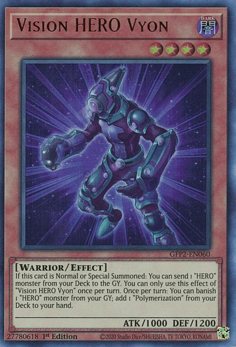 Vision HERO Vyon [GFP2-EN060] Ultra Rare - for just $0.15! 