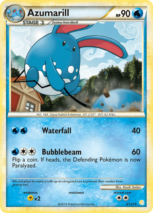 Azumarill (2/123) [HeartGold & SoulSilver: Base Set] - for just $2.65! 