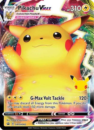 Pikachu VMAX SWSH062/307 - SWSH Sword & Shield Promo Cards Holofoil - for just $7.23! 