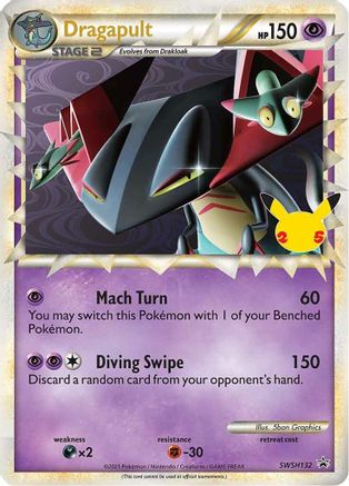 Dragapult (Prime) SWSH132/307 - SWSH Sword & Shield Promo Cards Holofoil - for just $6.14! 