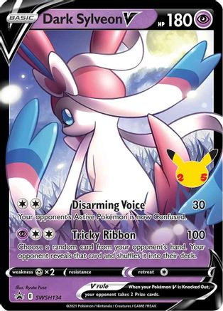 Dark Sylveon V SWSH134/307 - SWSH Sword & Shield Promo Cards Holofoil - for just $3.82! 