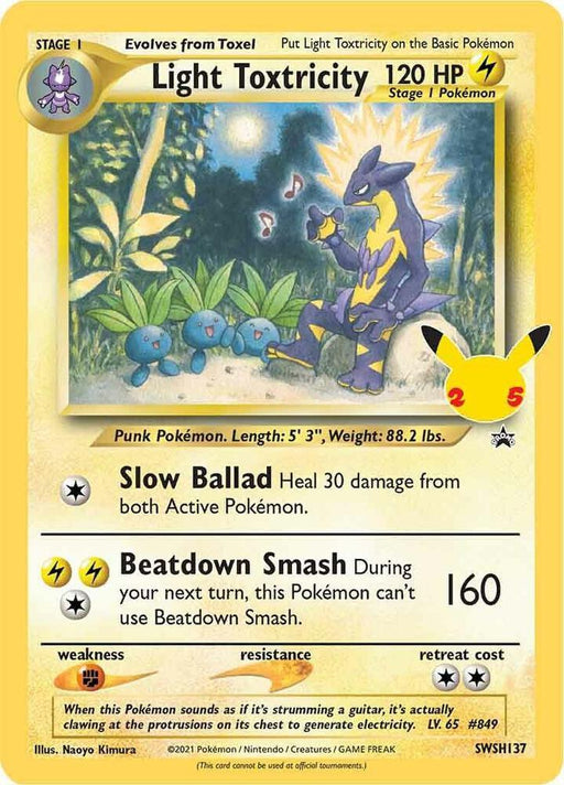 Light Toxtricity (SWSH137) (Celebrations) [Sword & Shield: Black Star Promos] - for just $2.30! 