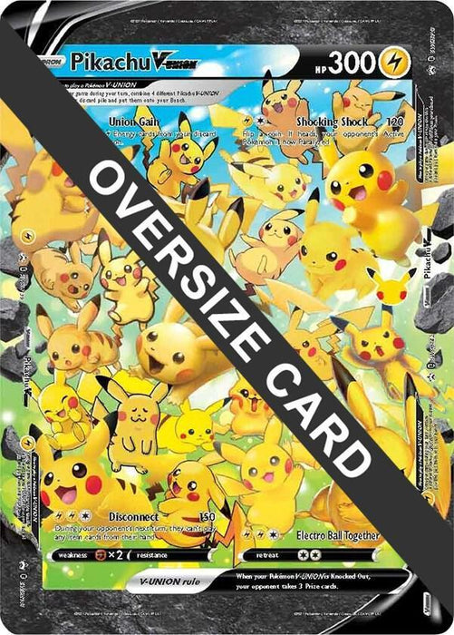 Pikachu V-UNION (Jumbo Card) [Sword & Shield: Black Star Promos] - for just $7! 