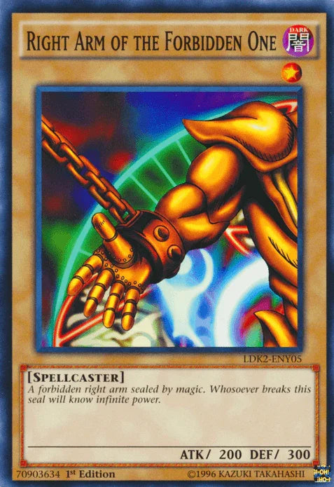 Right Arm of the Forbidden One [LDK2-ENY05] Common - for just $1.10! 