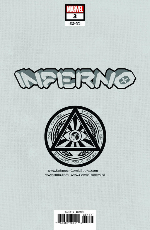 Inferno #3 (Of 4) Unknown Comics David Nakayama Exclusive Color Bleed Var (11/24/2021) (12/08/2021) - for just $10! 