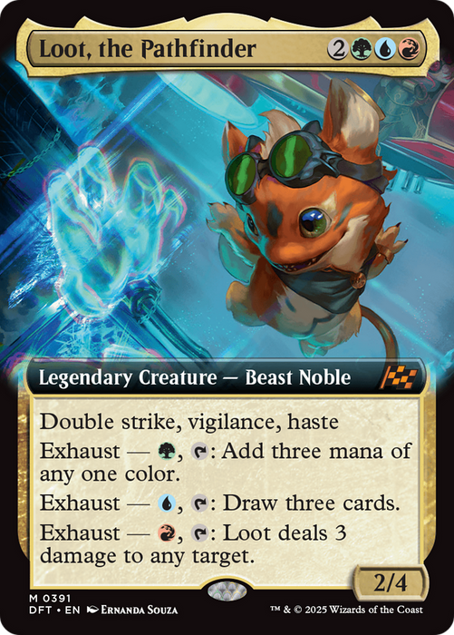 Loot, the Pathfinder (DFT-391) - Aetherdrift: (Extended Art) Foil - for just $0.30! 