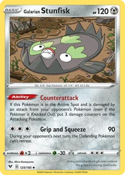 Galarian Stunfisk (125/185) [Sword & Shield: Vivid Voltage] - for just $0.10! 