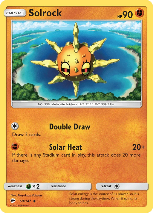 Solrock (69/147) [Sun & Moon: Burning Shadows] - for just $0.10! 