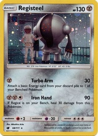 Registeel (Cosmos Holo) 068/111 - SM Promos Holofoil - for just $1! 