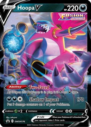 Hoopa V SWSH176/307 - SWSH Sword & Shield Promo Cards Holofoil - for just $0.40! 