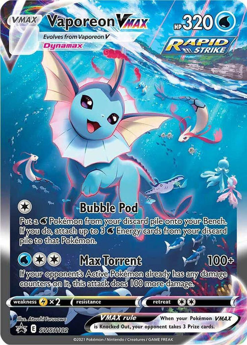 Vaporeon VMAX (SWSH182) [Sword & Shield: Black Star Promos] - for just $37.30! 