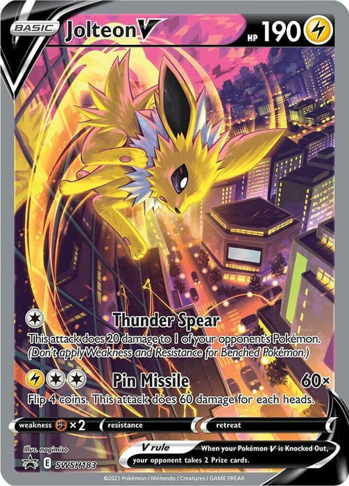 Jolteon V (SWSH183) [Sword & Shield: Black Star Promos] - for just $31.25! 