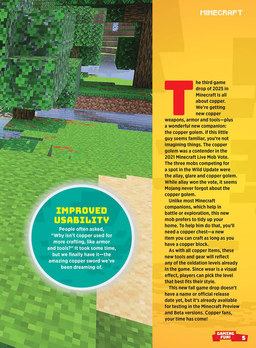Minecraft - The Ultimate Guide: Enhance Your Gameplay Experience, Mob Leashing Tricks, Happy Ghast Evolution, Copper Creations, Dragon Training Secrets, Unlock Every Movie Discs, Posters & More! - for just $12.99! 